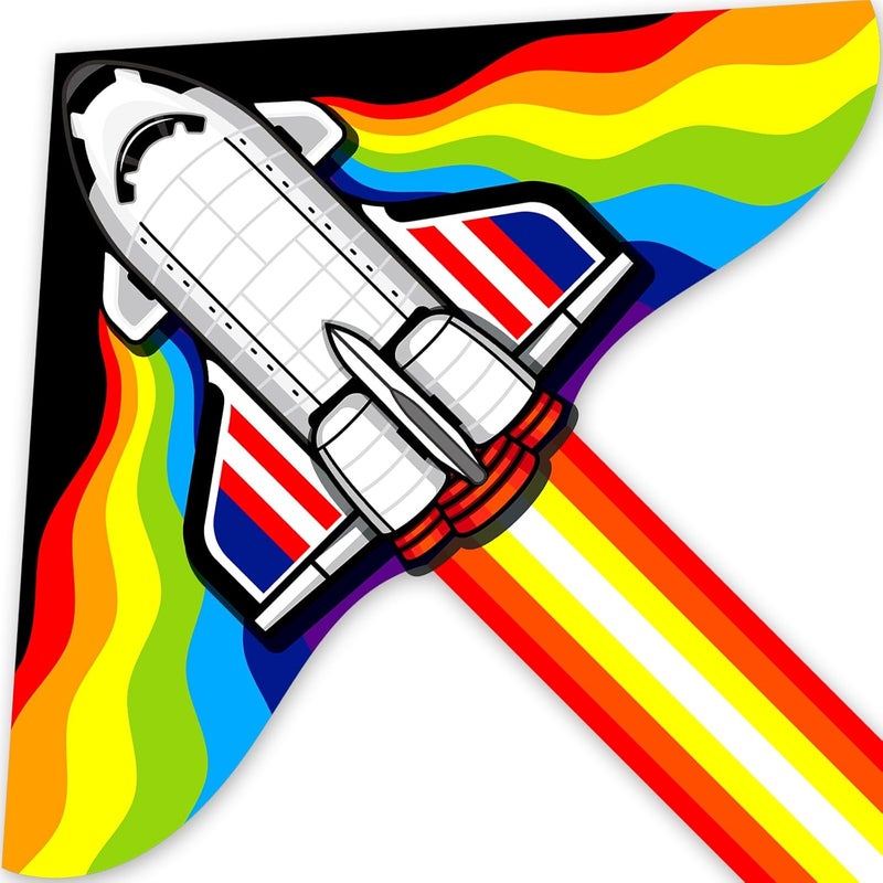 Doinfly Delta Kites for Kids & Adults, Extremely Easy to Fly, Single Line Beach Kite - Image 1